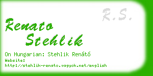renato stehlik business card